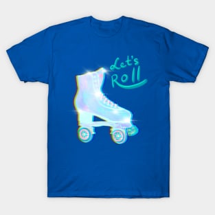 Let's roll Impala holographic quad roller skates T-Shirt